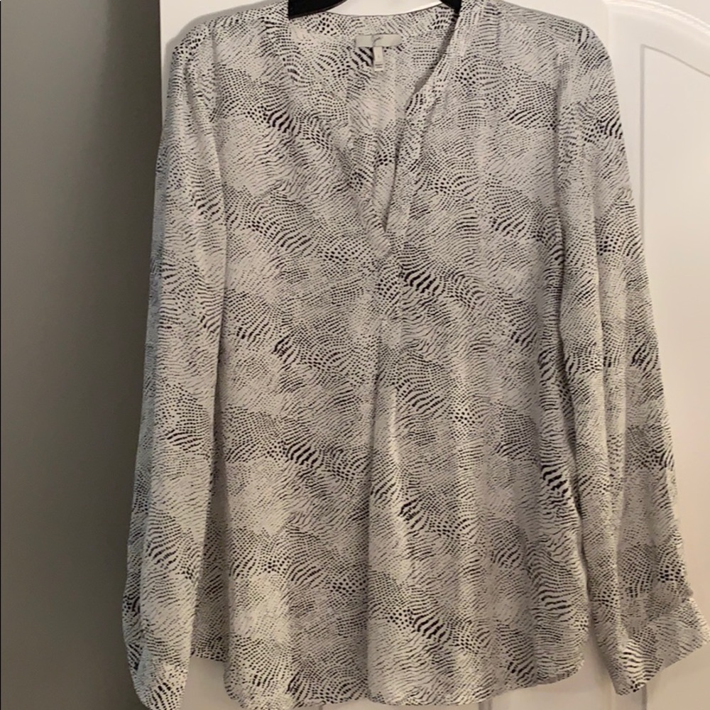 Joie, long sleeve silk top